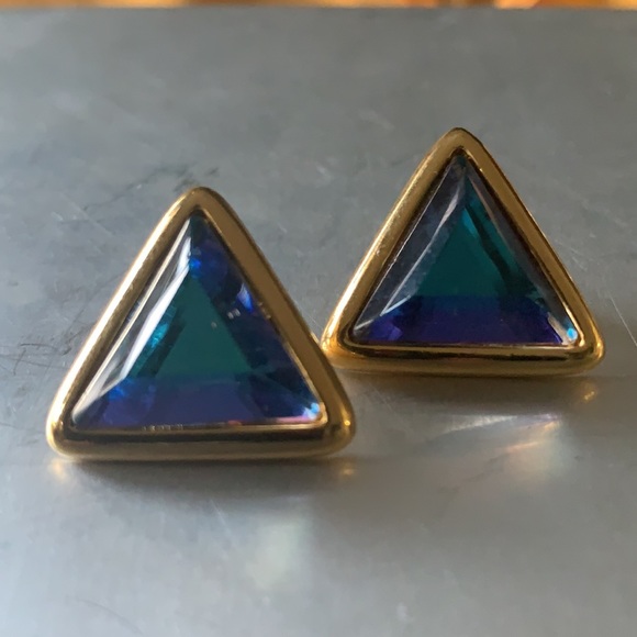 Iridescent earrings - Picture 2 of 2